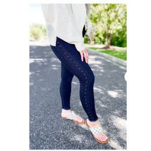 New Kancan Dark Wash Side Stud Jeans Size 1/24